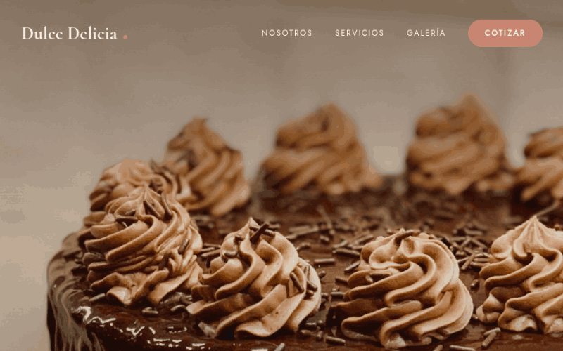 Página de Dulce Delicia